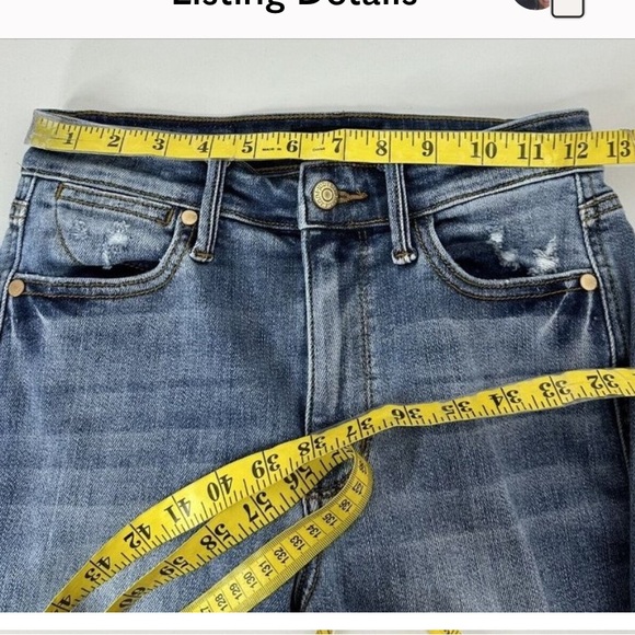 Judy Blue Dad Jeans Womens Size 25 Blue High Waist Stretch Straight Pockets - Picture 7 of 8